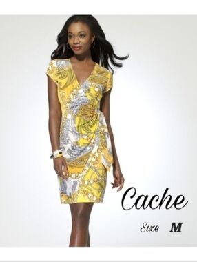 Cache Faux Wrap Dress
